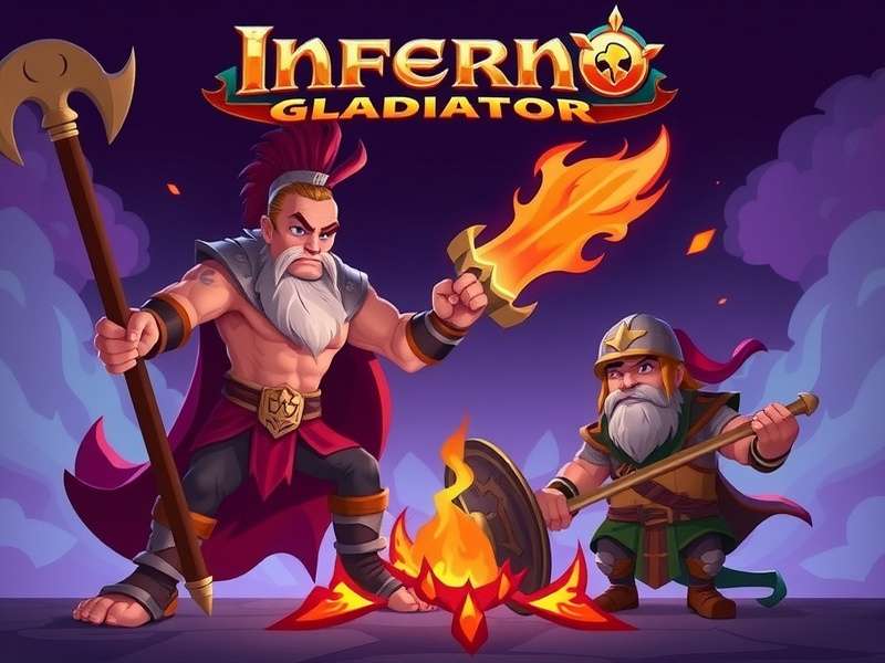 Inferno Gladiator Duel Game Banner